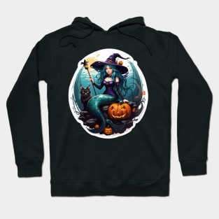 Mermaid Wizard and Cat Hoodie